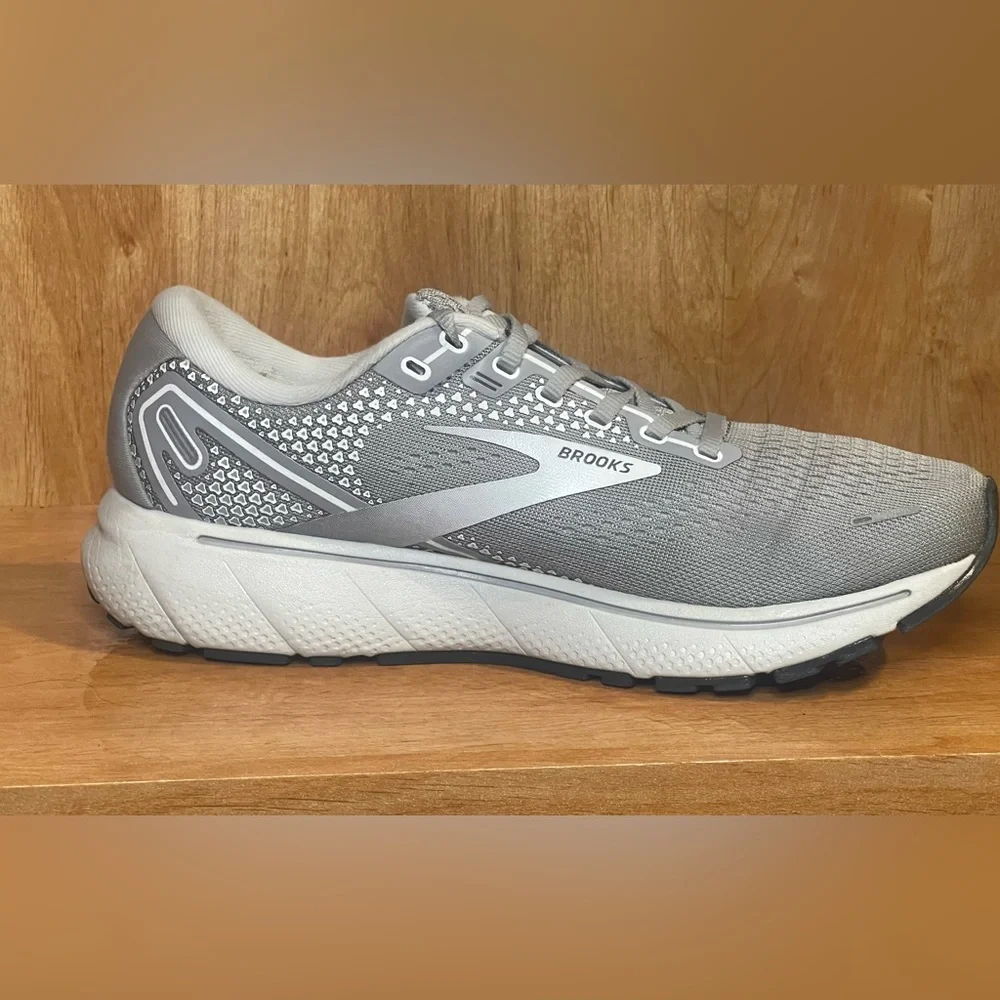 Brooks Ghost 14 Womens Size 9 Running Walking Shoes Sneakers Gray/Silver - Picture 5 of 10